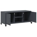 vidaXL Meuble TV anthracite 100 5x39x43 5 cm acier laminé à froid
