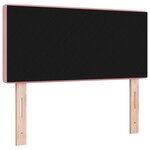 Tête de lit vidaXL en velours rose avec boutons en cristal  100 cm