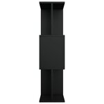 vidaXL Bibliothèque/Cloison Noir 80x24x96 cm cm Bois d'ingénierie