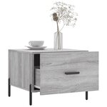 vidaXL Tables basses 2 Pièces sonoma gris 50x50x40 cm bois d'ingénierie