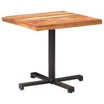vidaXL Table de bistro Carrée 80x80x75 cm Bois d'acacia massif