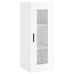 vidaXL Armoire murale blanc brillant 34 5x34x90 cm