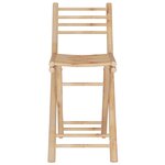 vidaXL Mobilier de bar 3 Pièces Bambou