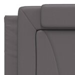 vidaXL Cadre de lit sans matelas gris 180x200 cm similicuir