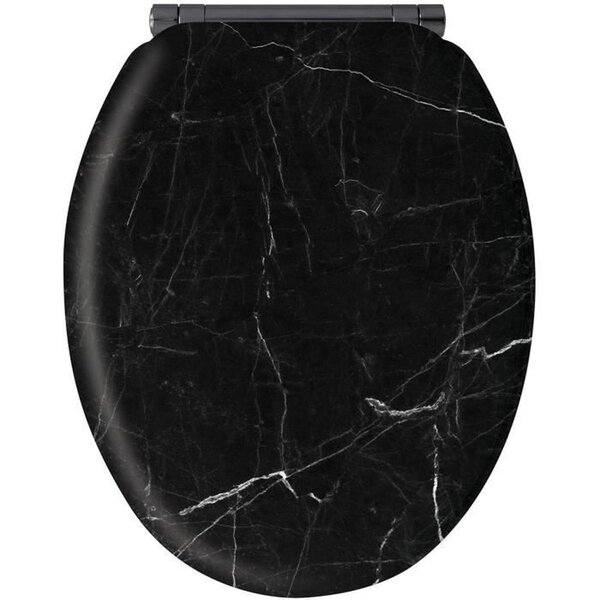 Abattant marbre noir - mdf fsc