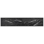 vidaXL Meuble TV marbre noir 200x40x40 5 cm verre trempé