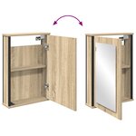 vidaXL Ensemble de meubles de salle de bain en chêne Sonoma en bois d'ingénierie
