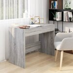 vidaXL Bureau sonoma gris 101x50x76 5 cm bois d'ingénierie