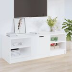 vidaXL Meuble TV Blanc 102x35 5x36 5 cm Bois d'ingénierie