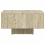 vidaXL Table basse chêne sonoma 60x60x31 5 cm bois d'ingénierie