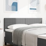 En-tête LED vidaXL Design sur le plan gris clair 72 cm en tissu en velours côtelé