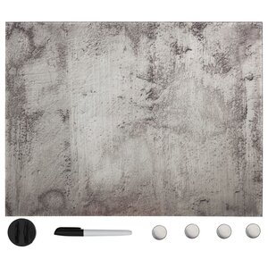 vidaXL Tableau noir magnétique mural Verre 80x60 cm
