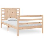 vidaXL Cadre de lit sans matelas 90x200 cm bois de pin massif