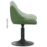 Vidaxl tabouret de bar vert foncé velours