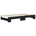 vidaXL Lit de jour avec lit gigogne noir 90x200 cm velours