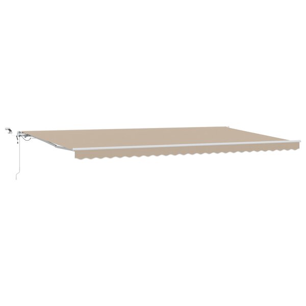 Auvent Automatique vidaXL avec LED Beige 600x350 cm