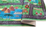 Tapis enfant Circuit de voiture 100 x 160 cm - Vert