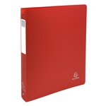 Classeur 4 anneaux de 30 mm Dos de 40mm PP rigide A4 maxi Couleur aléatoire EXACOMPTA