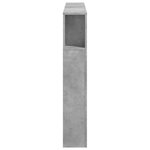 vidaXL Tête de lit à LED gris béton 140x18 5x103 5cm bois d'ingénierie