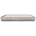 vidaXL Cadre de lit sans matelas gris béton 180x200 cm