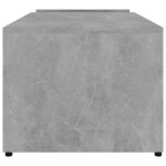 vidaXL Table basse Gris béton 90x45x35 cm bois d’ingénierie