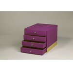 Trieur 4 tiroirs Violet RHODIA