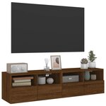 vidaXL Meubles TV muraux 2 Pièces chêne marron 60x30x30cm bois ingénierie