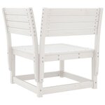 vidaXL Canapé d'angle de jardin blanc 73x73x78cm bois pin massif