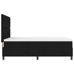 vidaXL Lit à ressorts avec Matelas & LED Noir 140x190 cm Tissu
