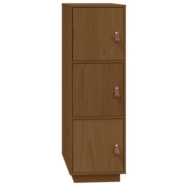 vidaXL Buffet haut Marron miel 34x40x108 5 cm Bois massif de pin