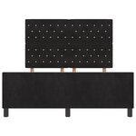 Cadre de lit vidaXL Noir 160x200 cm Velours