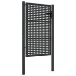 vidaXL Portail de jardin anthracite 105x175 cm acier