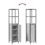 Ensemble de meubles de salle de bain 2 pièces vidaXL gris Sonoma en bois d'ingénierie