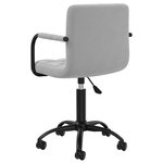 vidaXL Chaises pivotantes à manger lot de 4 gris clair velours