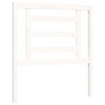 vidaXL Cadre de lit sans matelas blanc 100x200 cm bois de pin massif
