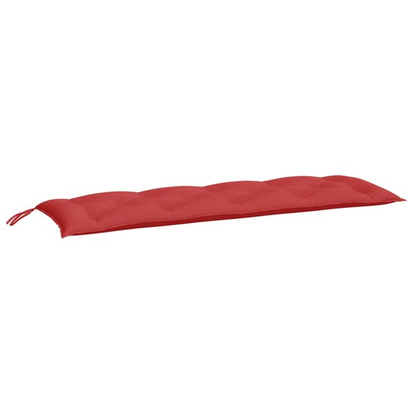 vidaXL Coussin de banc de jardin rouge 150x50x7 cm tissu oxford