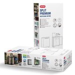 Keter Armoire de recyclage Split Premium gris et noir 92 cm