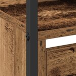 vidaXL Cabinet à chaussures avec 4 tiroirs à rabat en bois ancien 100x34x112 cm