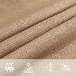 vidaXL Voile d'ombrage 160 g/m² Taupe 2x2 5 m PEHD