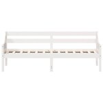 vidaXL Lit de jour sans matelas blanc 90x200 cm bois de pin massif