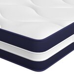 vidaXL Matelas à ressorts ensachés dureté moyenne 140x200 cm