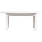 vidaXL Table basse Blanc 80x40x35 cm Bois massif de pin