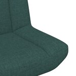 vidaXL Chaise d'Appoint Vert foncé Polyester Standard