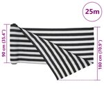vidaXL Filet brise-vue anthracite et blanc 1 8x25 m PEHD 75 g/m²