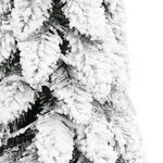 vidaXL Sapin de Noël artificiel pré-éclairé avec 130 LED/neige floquée