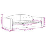 vidaXL Lit de repos rose 90x200 cm velours