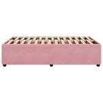 vidaXL Cadre de lit sans matelas rose 120x200 cm velours