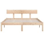 vidaXL Cadre de lit sans matelas bois massif