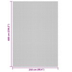 vidaXL Tapis de sol de camping gris clair 6x2 5 m