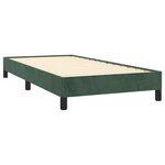 vidaXL Cadre de lit sans matelas vert foncé 80x200 cm velours